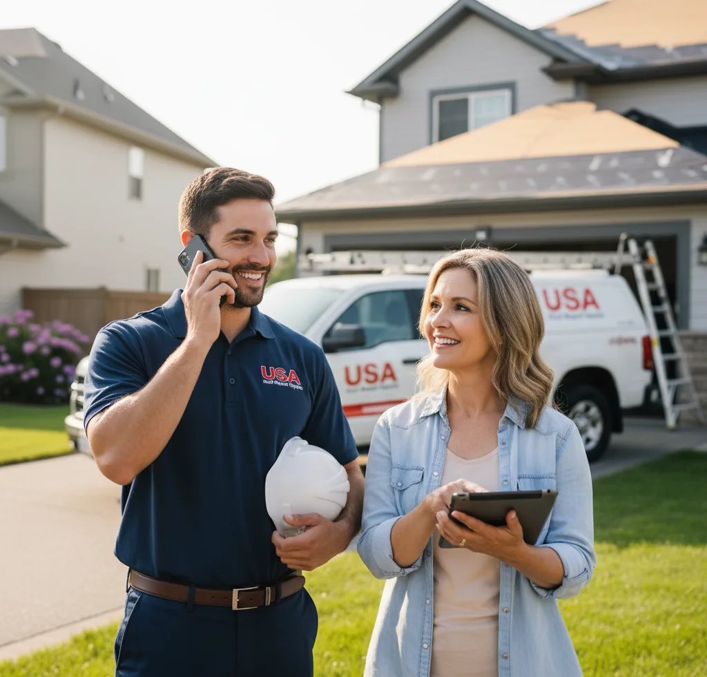 USA Roof Repair Experts customer support in Pauline